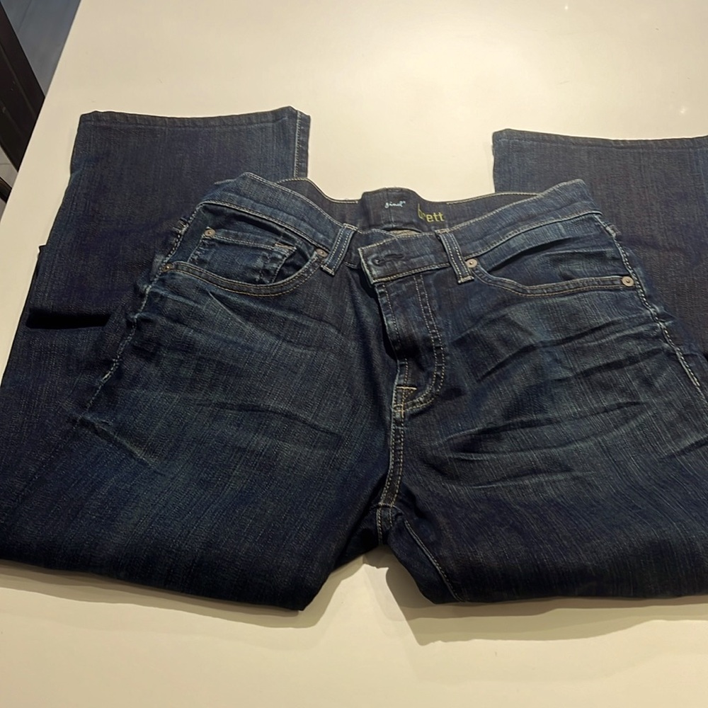 7 For All Mankind Blue Bootcut Jeans